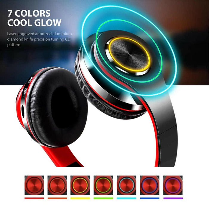 Wireless Bluetooth Rechargeable LED Sports and Gaming Headset_7