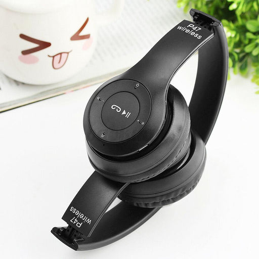 P47 Bluetooth Folding Stereo Headset for Music, Gaming and Exercising_2