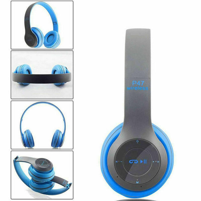 P47 Bluetooth Folding Stereo Headset for Music, Gaming and Exercising_15