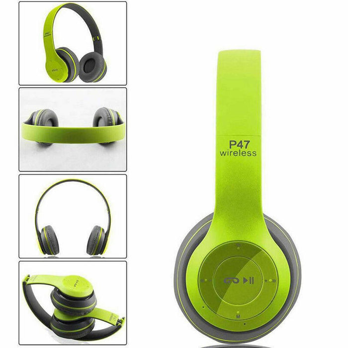 P47 Bluetooth Folding Stereo Headset for Music, Gaming and Exercising_16