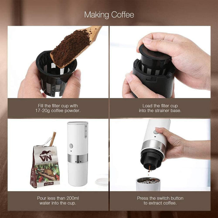 Easy Operating USB Rechargeable Automatic Portable Espresso Coffee Machine_6