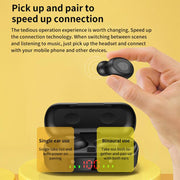 V8 Wireless Earphones Bluetooth 5.0 8D Bass Stereo Waterproof Earbuds Hands-free Headset with Microphone and Charging Case_3