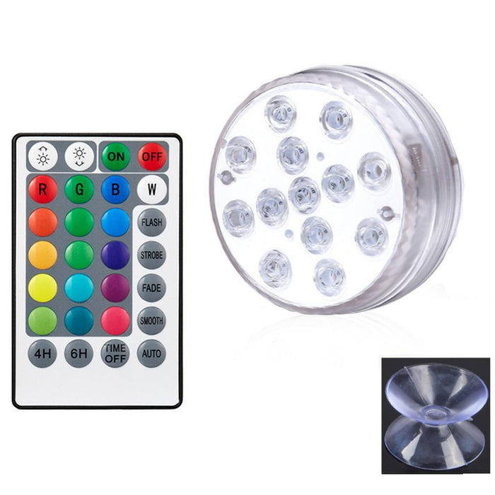 10/13 Lights Remote Controlled LED Diving Light with Magnetic Suction Cup for Fish Tank and Swimming Pool_12