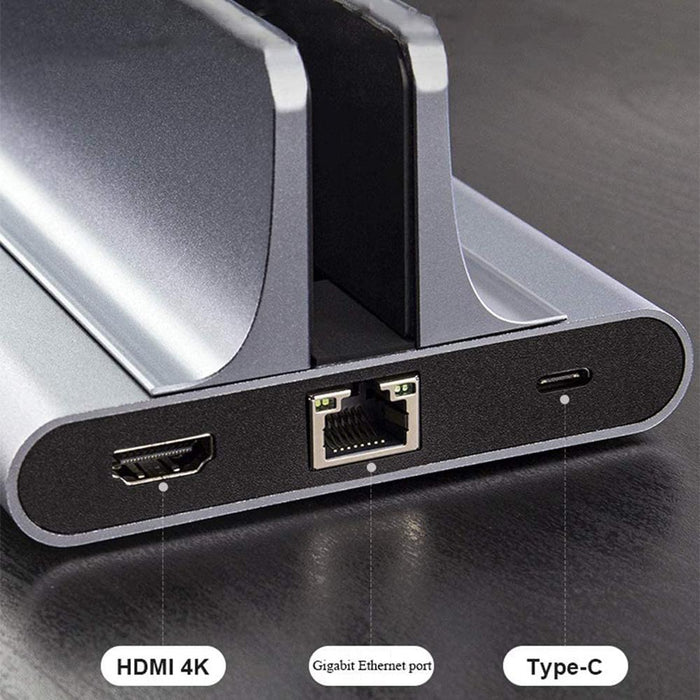 6-in-1 Laptop Vertical Docking Station USB C Converter HDMI 4k Output Suitable for MacBook Air_7