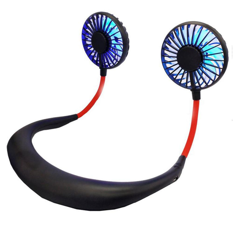 2-in-1 Hanging and Desktop Standing 360 Degree Adjustable Rechargeable Portable Neck Fan_13
