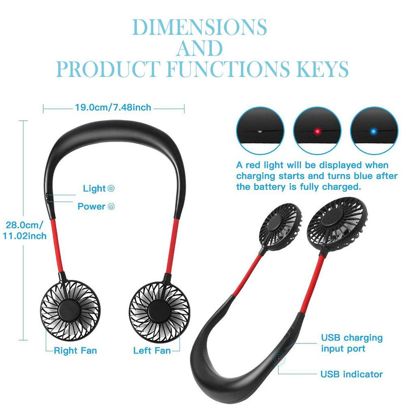 2-in-1 Hanging and Desktop Standing 360 Degree Adjustable Rechargeable Portable Neck Fan_6