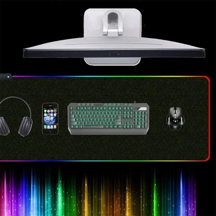 RGB LED Non-Slip Luminous Mouse Pad for Gaming PC Keyboard Cover Base Computer Mat_14