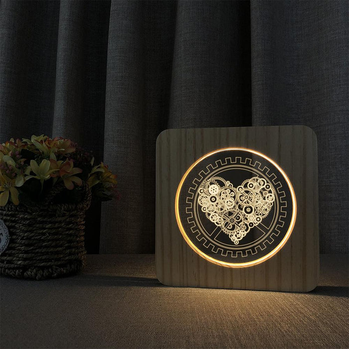 3D Acrylic Illusion 7 Color Night Light Bedside Table Light for Children’s Room Decoration_8
