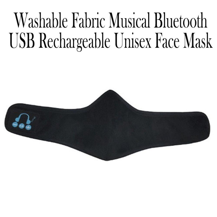Washable Fabric Musical Bluetooth USB Rechargeable Unisex Face Mask_8