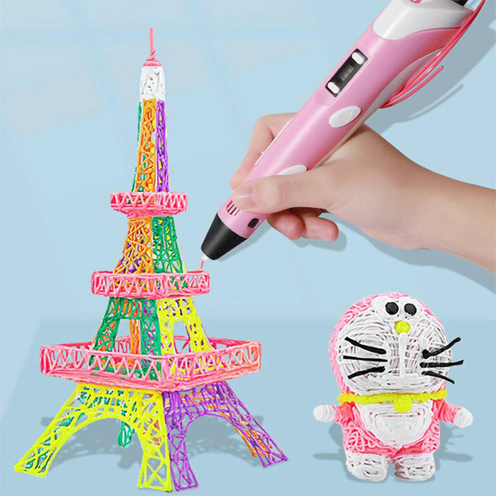 Magic 3D Printing Pen for Kids DIY Pen with LED Display and Filaments_16