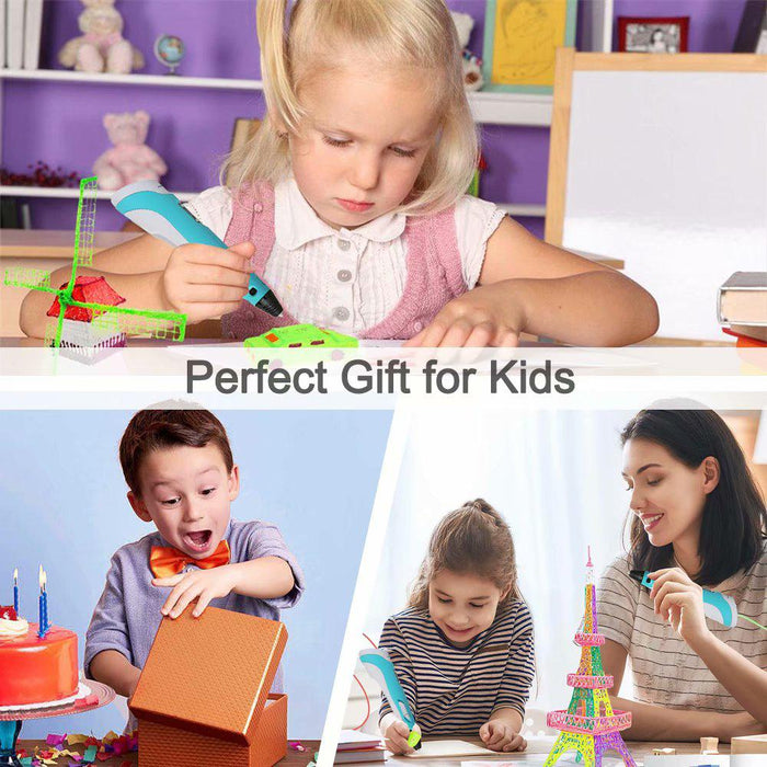 Magic 3D Printing Pen for Kids DIY Pen with LED Display and Filaments_12