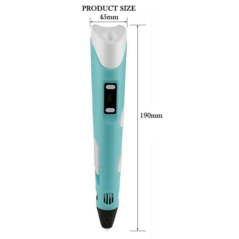 Magic 3D Printing Pen for Kids DIY Pen with LED Display and Filaments_7