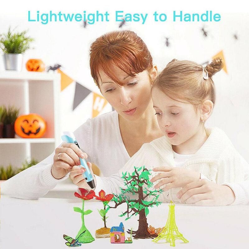 Magic 3D Printing Pen for Kids DIY Pen with LED Display and Filaments_8