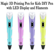 Magic 3D Printing Pen for Kids DIY Pen with LED Display and Filaments_17