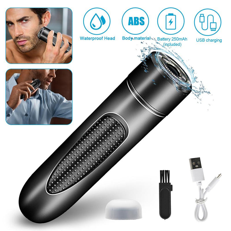 Mini Electric Rotary Shaver Portable Micro-USB Electric Razor for Face and Body Hair_7
