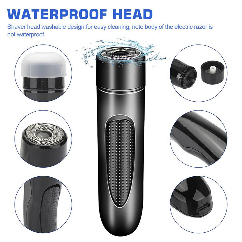 Mini Electric Rotary Shaver Portable Micro-USB Electric Razor for Face and Body Hair_10