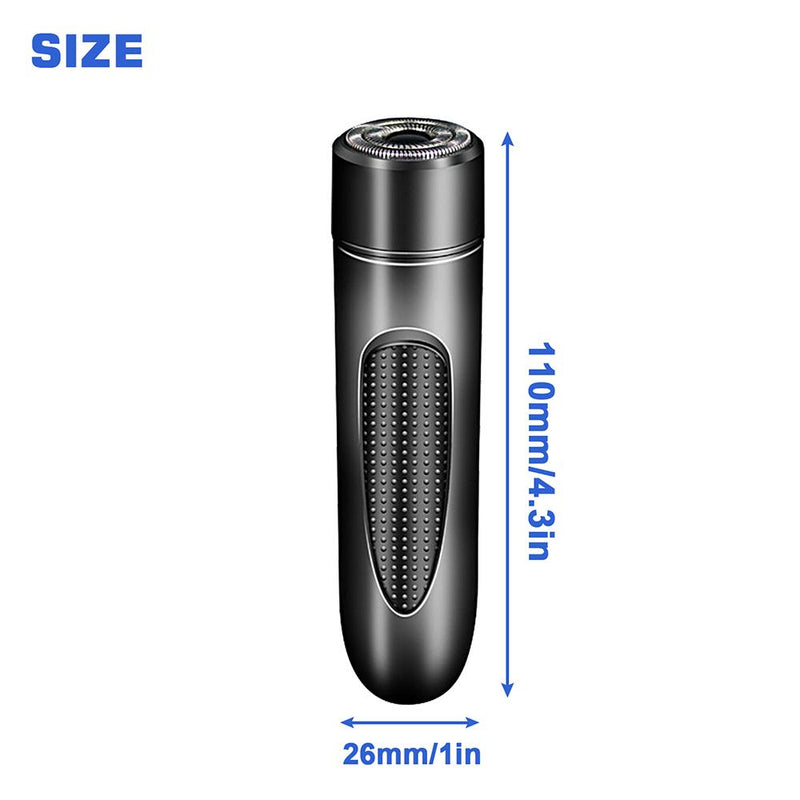 Mini Electric Rotary Shaver Portable Micro-USB Electric Razor for Face and Body Hair_2