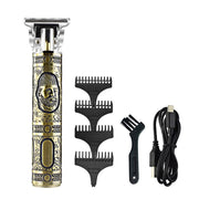 Retro Style USB Rechargeable Cordless Electric Hair Trimmer for Professional and Home Use_0