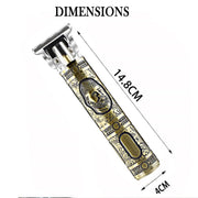 Retro Style USB Rechargeable Cordless Electric Hair Trimmer for Professional and Home Use_12