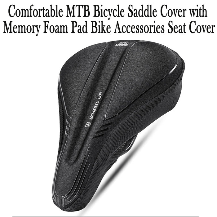 Comfortable MTB Bicycle Saddle Cover with Memory Foam Pad Bike Accessories Seat Cover_7