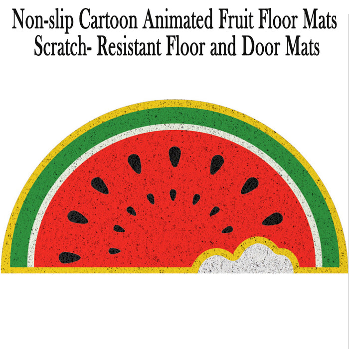 Non-slip Cartoon Animated Fruit Floor Mats Scratch- Resistant Floor and Door Mats_14