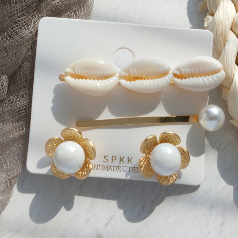 Ocean Series Accessory Set Hair Pin Hair Clip and Earrings Fashion Accessory and Jewelry_6