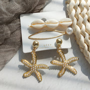 Ocean Series Accessory Set Hair Pin Hair Clip and Earrings Fashion Accessory and Jewelry_9