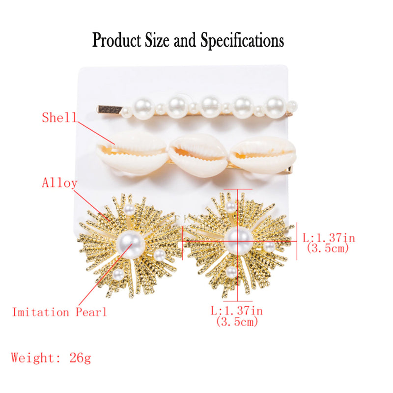 Ocean Series Accessory Set Hair Pin Hair Clip and Earrings Fashion Accessory and Jewelry_3