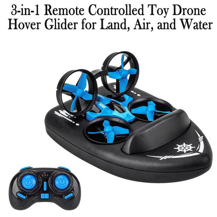 3-in-1 Remote Controlled Toy Drone Hover Glider for Land, Air, and Water_14