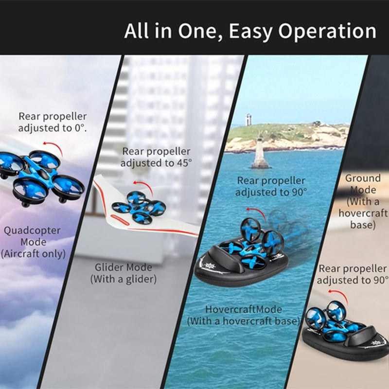 3-in-1 Remote Controlled Toy Drone Hover Glider for Land, Air, and Water_15