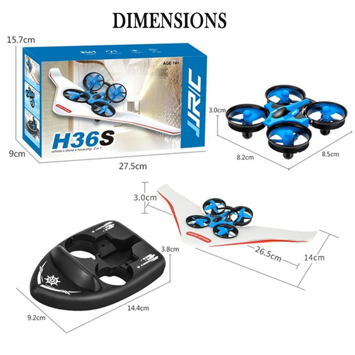 3-in-1 Remote Controlled Toy Drone Hover Glider for Land, Air, and Water_8