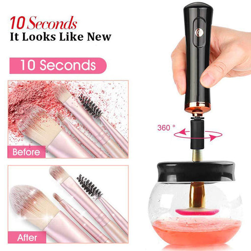 Battery Operated Electric Makeup Brush Cleaner Automatic Brush Washer and Dryer_16