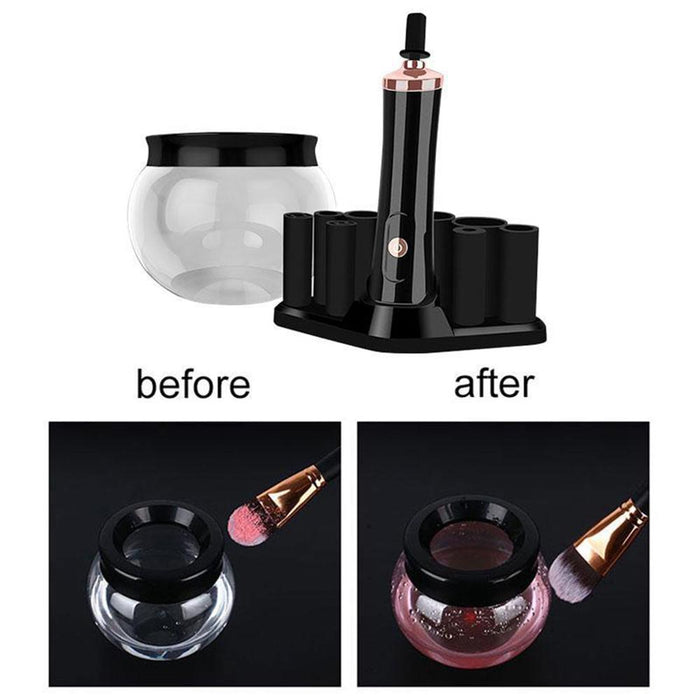 Battery Operated Electric Makeup Brush Cleaner Automatic Brush Washer and Dryer_2
