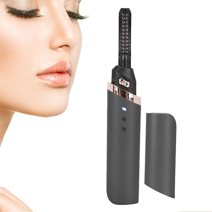 360 ° Rotary Head USB Rechargeable Eyelash Curling Device Quick Heating Long Lasting Eyelash Curler_0