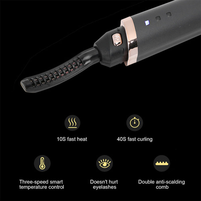 360 ° Rotary Head USB Rechargeable Eyelash Curling Device Quick Heating Long Lasting Eyelash Curler_9