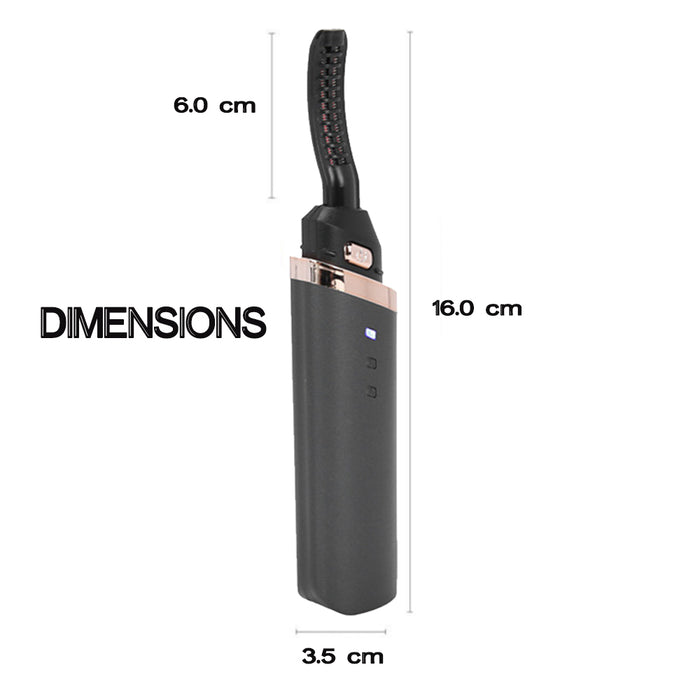 360 ° Rotary Head USB Rechargeable Eyelash Curling Device Quick Heating Long Lasting Eyelash Curler_3