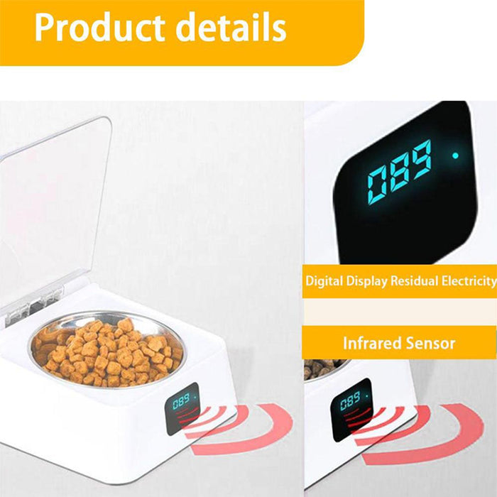 Infrared Sensor Automatically Opens Cover Cat and Dog Feeder Smart Pet Food Bowl_10