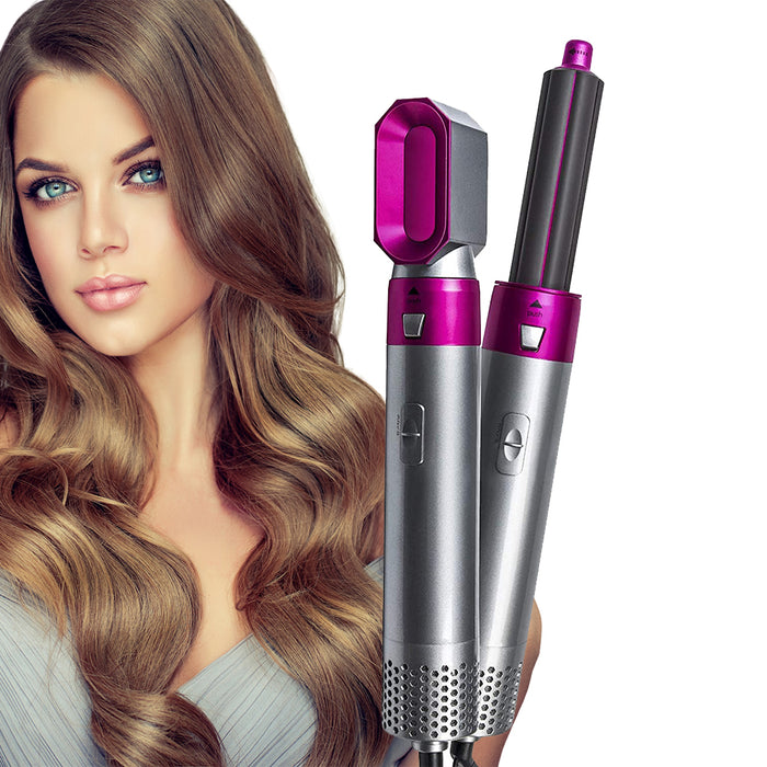 5-in-1 Hot Air Brush Hair Volumizer Straightener and Curler Hair Styling Device_2