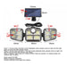 Solar Powered Three Head Motion Sensor Outdoor Solar Light 270 ° Wide Angle Wall Remote Lamp_6