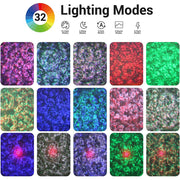 Colorful LED Star Night Light and Rotating Ocean Wave Projector and BT Musical Nebula Lamp_7