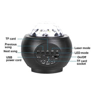 Colorful LED Star Night Light and Rotating Ocean Wave Projector and BT Musical Nebula Lamp_3