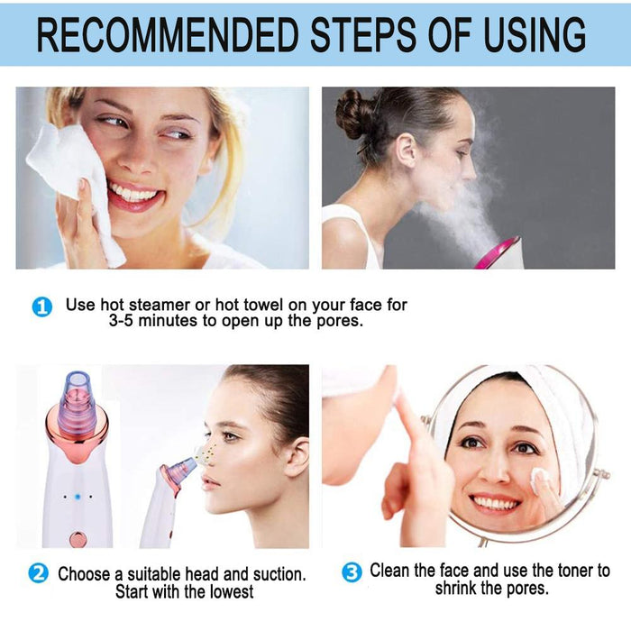 5 Nozzle Facial Blackhead Remover Electric Pore Cleaner Electric Suction Pore Cleaner_8