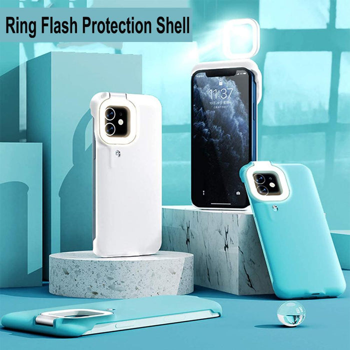 Mobile Phone Protective Phone Case with Fill Light and Reverse Charging Function_1