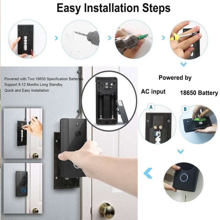 Smart Wireless Wi-Fi HD Video Doorbell for Home Protection and Home Security_8