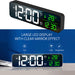 Plugged-in Luminous Large Screen LED Digital Electronic Display Alarm Clock_7