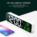 Plugged-in Luminous Large Screen LED Digital Electronic Display Alarm Clock_10
