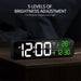 Plugged-in Luminous Large Screen LED Digital Electronic Display Alarm Clock_12
