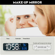 Plugged-in Luminous Large Screen LED Digital Electronic Display Alarm Clock_5