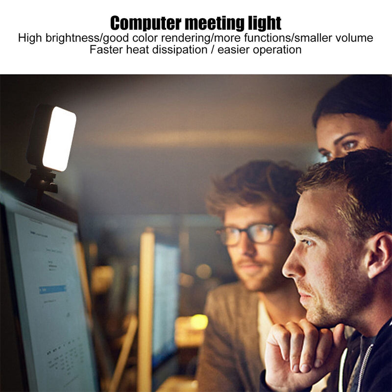 USB Rechargeable Strong Suction Video Conference LED Dimmable Fill Light_13