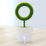 USB Powered Portable Green Plant Negative Ion Desktop Air Purifier_4